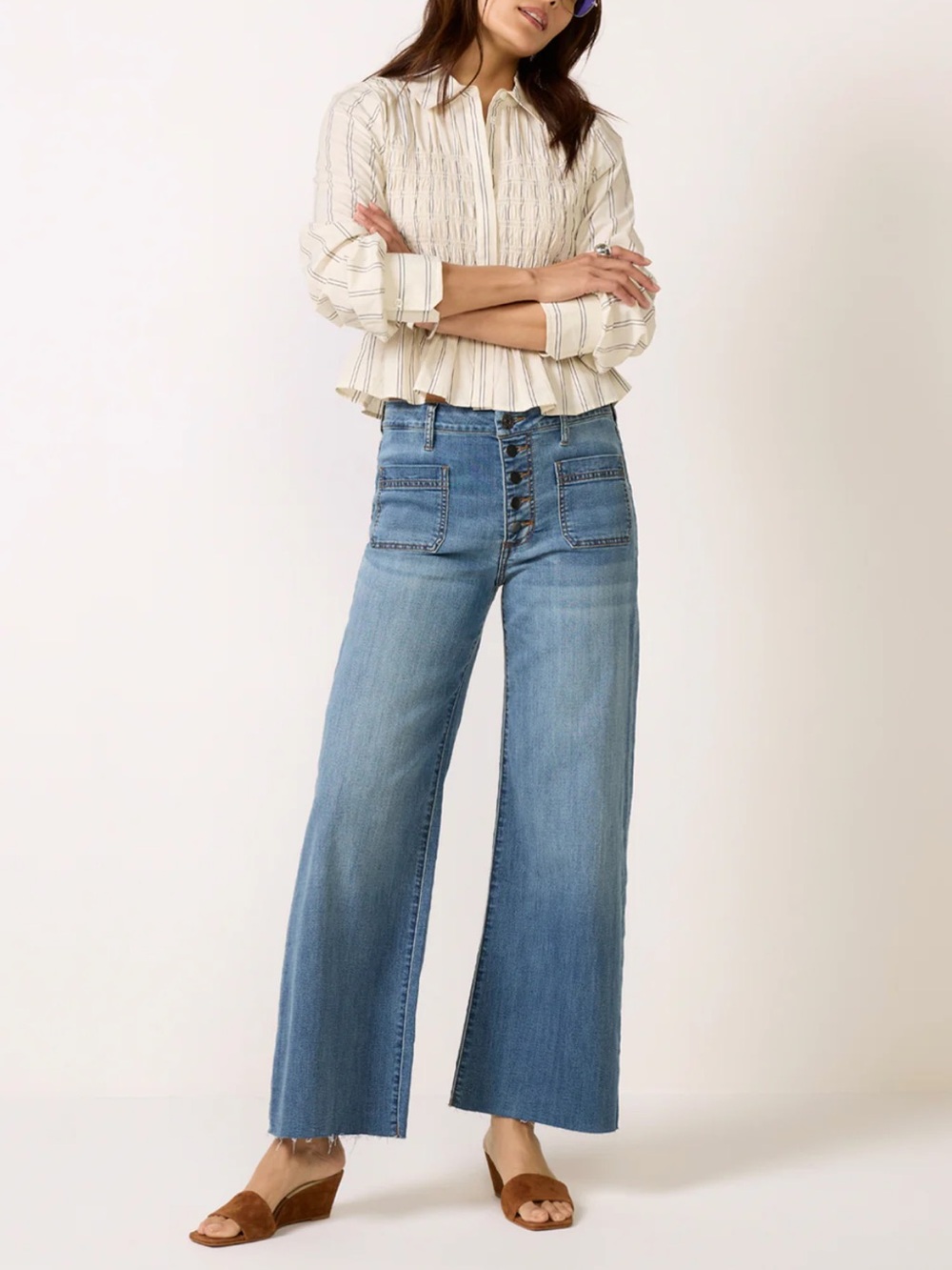 Kut from the Kloth Meg High Rise Wide Leg Jean | Size 6